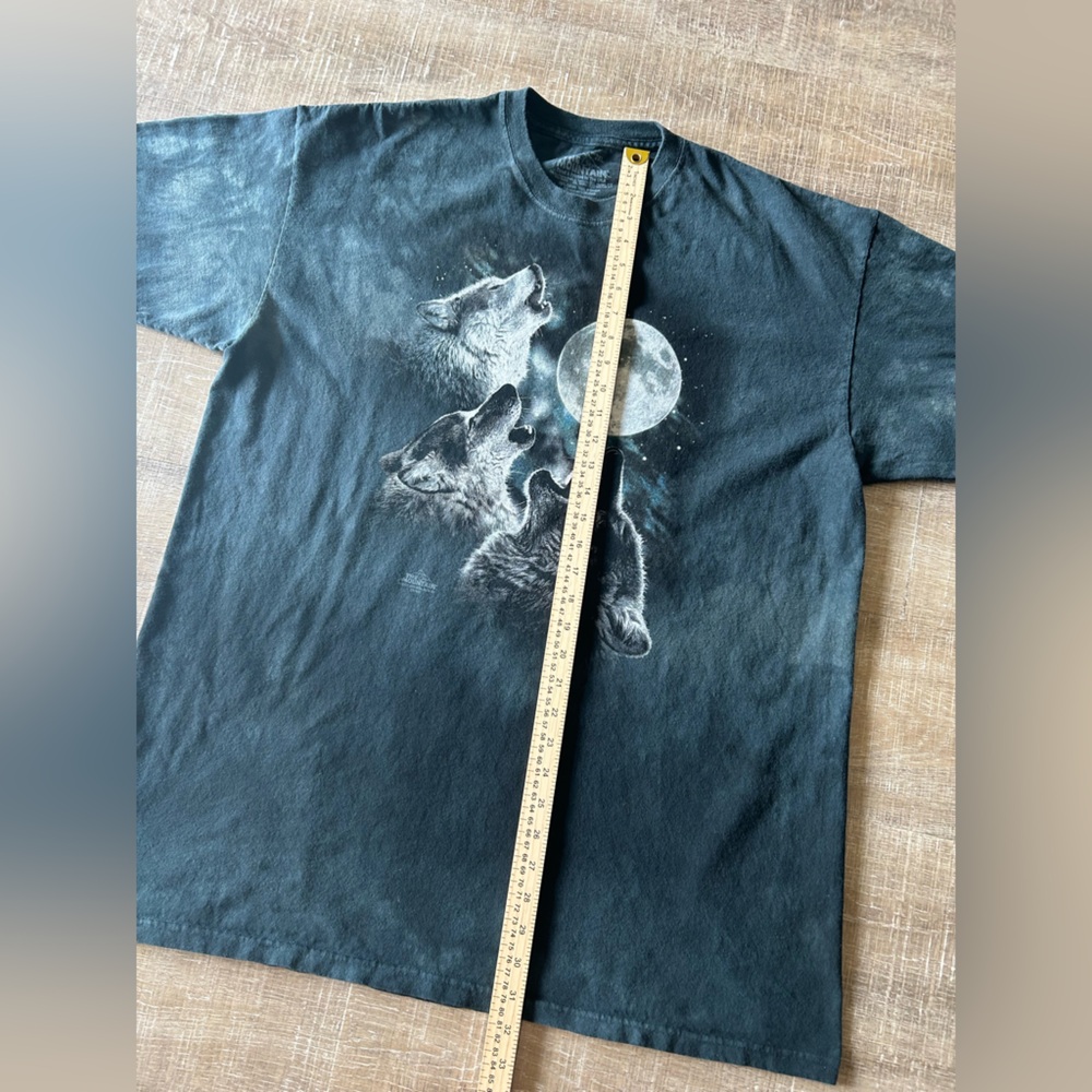 VTG The Mountain Shirt BUNDLE Mens XXL Blue Black Wolf American Flag Tie Dye USA - Picture 4 of 14